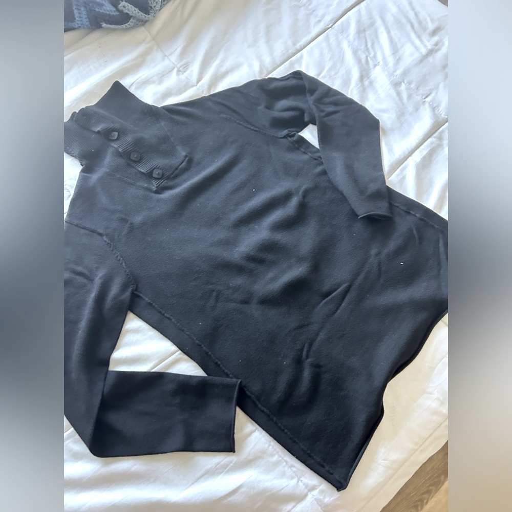 Italian made black sweater by European designer, Transit. Like new. Size S.